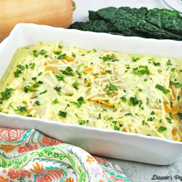 Vegan Butternut Squash Lasagna with Kale