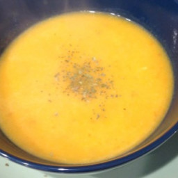 Vegan Butternut Squash Soup with Ginger, Apple, and Coconut Milk Recipe