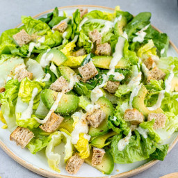Vegan Caesar salad