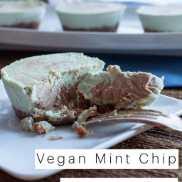 Vegan Cheesecake Recipe : Mini Mint Chip Cheese Cakes