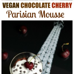 Vegan Chocolate Cherry Parisian Mousse