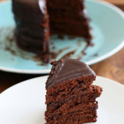 Vegan Chocolate Layer Cake. No Bake!