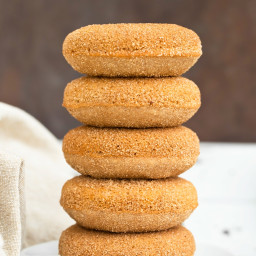 Vegan Cinnamon Sugar Donuts (Gluten-free & Oil-free)