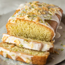 Vegan coconut and lime drizzle cake