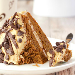 Vegan Coffee Cake with Kahlua Frosting