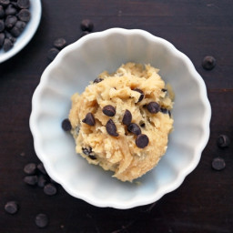 Vegan Cookie Dough for One
