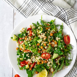 Vegan Couscous Salad with Spiced Chickpeas