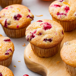 Vegan Cranberry Orange Muffins (Easy + Healthy)