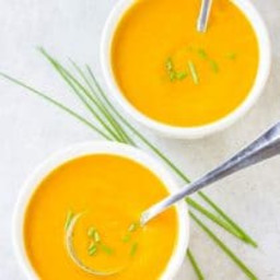 Vegan Creamy Golden Vegetable Soup