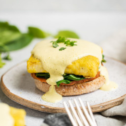 Vegan Eggs Benedict with Homemade Hollandaise