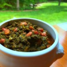 Vegan Ghormeh Sabzi (Persian Herbed Stew with Beans)