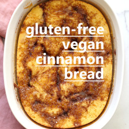 Vegan Gluten free Cinnamon Roll Bread Yeast-Free