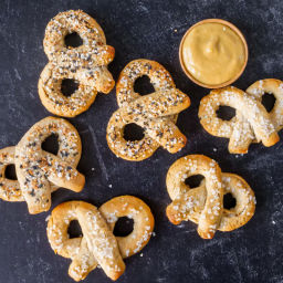 Vegan, gluten-free soft pretzels