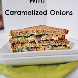 Vegan Grilled Cheese with Caramelized Onions