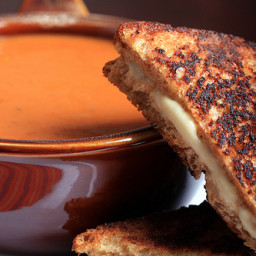 VEGAN GRILLED CHEESE WITH SMOKY TOMATO SOUP
