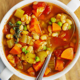 Vegan Instant Pot white bean soup recipe