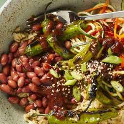 Vegan Korean BBQ Bowls with Shishito Peppers
