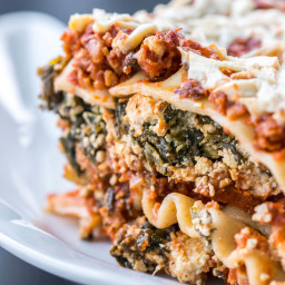 Vegan Lasagna with Spinach Tofu Ricotta