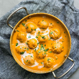 Vegan Malai Kofta: Indian Dumplings in Curry Tomato Cream Sauce