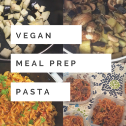 Vegan Meal Prep- Pasta Marinara w/ Mushrooms