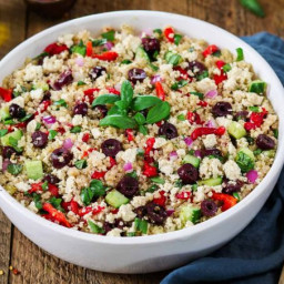 Vegan Mediterranean Quinoa Salad 