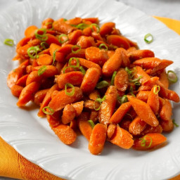 Vegan Miso-Ginger Glazed Carrots