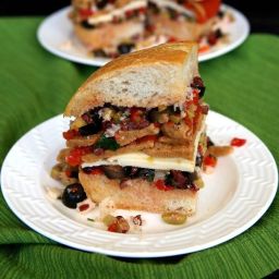 Vegan Muffuletta Sandwich