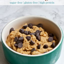 Vegan PB Chocolate Chip Cookie Dough for One