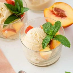 Vegan Peach Ice Cream