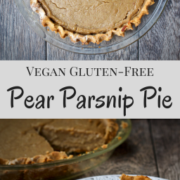 Vegan Pear Parsnip Pie