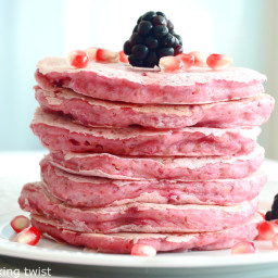 Vegan Pink Beet Pancakes (for Pink October!)