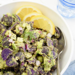 Vegan Purple Potato Salad Recipe