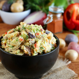 Vegan Rainbow Potato Salad