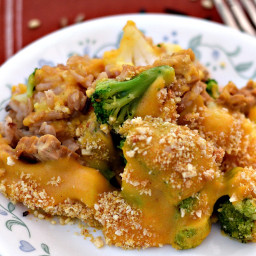 Vegan Rice and Veggies Au Gratin