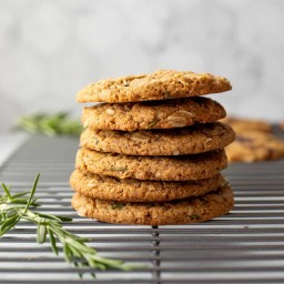 Vegan Rosemary Tahini Cookies