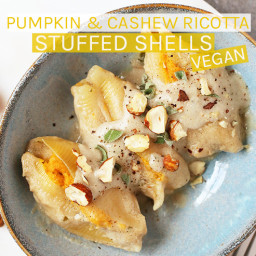 Vegan Stuffed Shells with Pumpkin and Cashew Ricotta