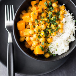 Vegan Sweet Potato and Chickpea Curry