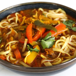 Vegan Thai curry soup