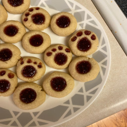Vegan Thumbprint Cookies with Raspberry Jam