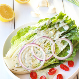 Vegan Wedge Salad with Ranch Dressing