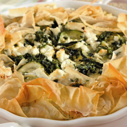 Vegetable and Goat Cheese Phyllo Pie
