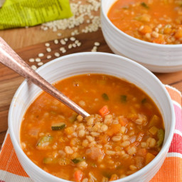 Vegetable and Pearl Barley Soup (Instant Pot, Stove Top)