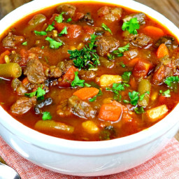 Vegetable Beef Soup (With Video!)