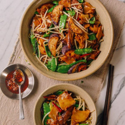 Vegetable Chow Fun, A Vegetarian's Delight