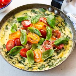 Vegetable Frittata with Asiago Cheese