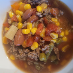 Vegetable Ground Beef Soup