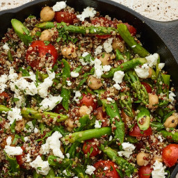 Vegetable-Quinoa Skillet With Goat Cheese