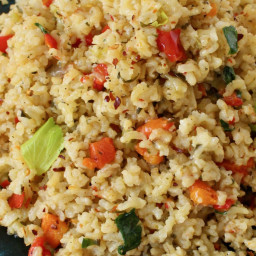 Vegetable Rice Pilaf Recipe • Veggie Society