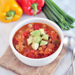 Vegetable Soup with Chickpeas