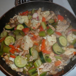 Vegetable stir-fry with Chicken breast